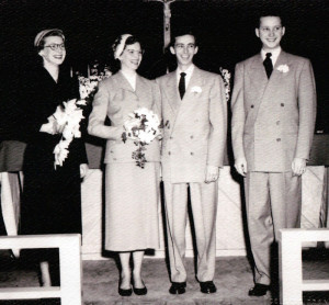 David and Lura Lovell on their wedding day